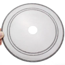 7"Lapidary Saw Diamond Blade 25.4mm Arbor Hole Thin Notched Rim for Cutting Rock