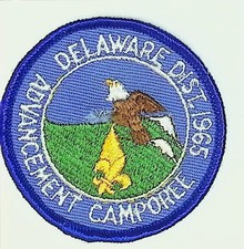 Delaware District 1965 Advancement Camporee Boy Scout Patch Eagle