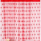 2pcs Valentine's Day Curtains Heart Pattern Door Curtain Photo Backdrop for