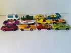 Vintage Lot Of 12 Matchbox Diecast 1970’s Cars Lesney England Excellent