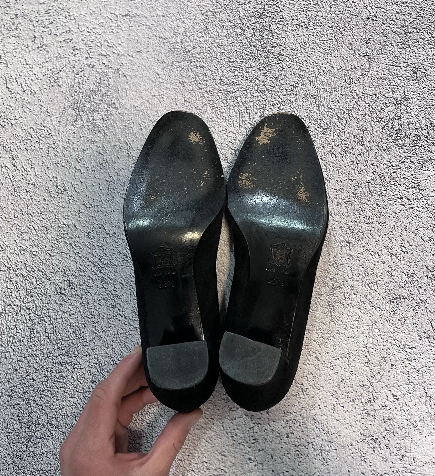 Scarpe donna tacco Yves Saint Laurent vintage nere made in Italy taglia 36 1 2