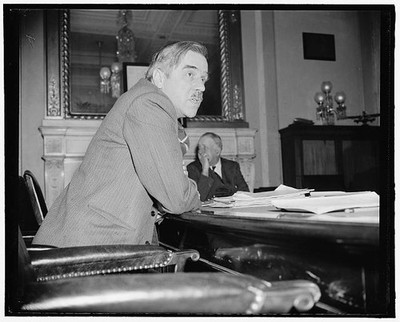Photo:Unidentified Man 1939 Meeting Conference Room Interior Photo Print