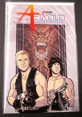 COMMANDO RAMBO ARNOLD SCHWARZENEGGER FAME TIDALWAVE STALLONE LTD ED 100 AG16