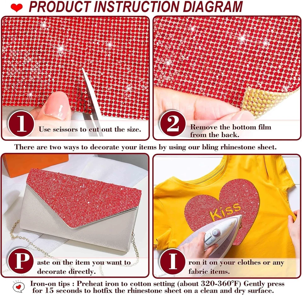 Bling Crystal Gem Sheet Stickers - Self-Adhesive Rhinestones - Image 4 of 4