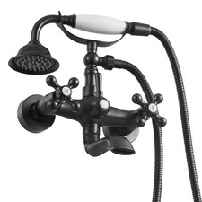 Uimoso Clawfoot Tub Wall-Mount Faucet, Oil-Rubbed Bronze Finish