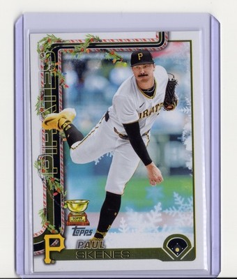 2025 Topps Holiday Paul Skenes H70 Pirates All Star Cup