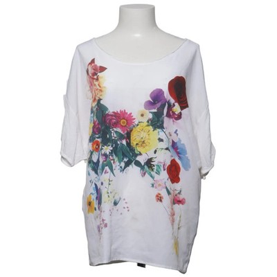 Blugirl Blumarine, Top, Größe: 36, Weiß/Mehrfarbig, Elasthan/Viskose #JYo