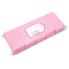 Pink 1000pcs Lint Free Nail Wipes Soft Nail Polish Remover Pad Eyelash