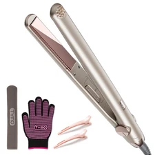 Flat Iron Hair Straightener - Titanium Hair Straighteners for Women, 1 Inch P...