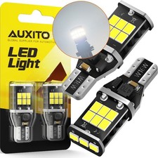 2PCS 921 912 LED Reverse Light Error Canbus T15 Free W16W Backup Car Bulb White