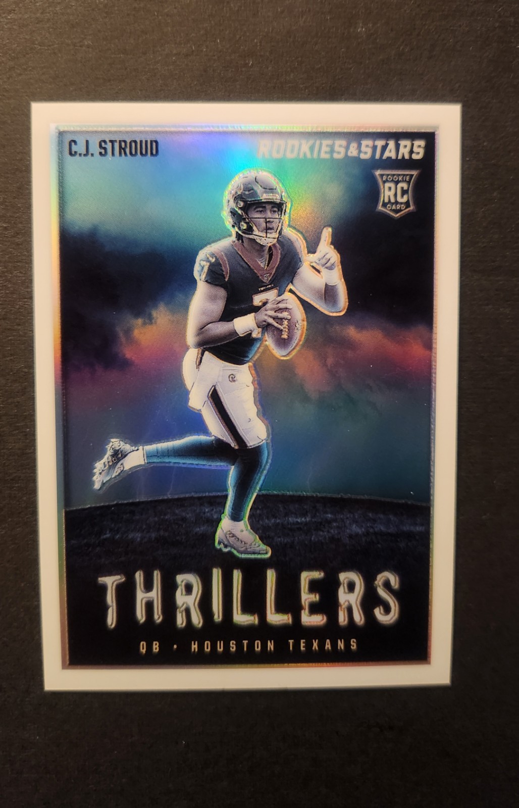 2023 Panini Rookies & Stars - Thrillers C.J. Stroud #TH-12 White Prizm /149 (RC)