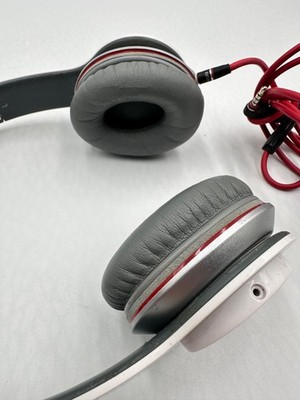 Beats by Dre Monster Solo HD Wired On-Ear White Red Headphones