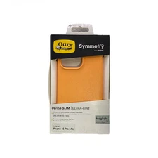 OtterBox Symmetry MagSafe iPhone 15 Pro Max Sunstone  Orange Slim Case – New
