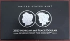 2023 Morgan and Peace Dollar Reverse Proof Two-Coin Set United States Mint