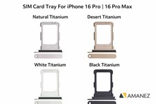 Single Sim Card Tray Replacement For Apple iPhone 16 Pro  16 Pro Max