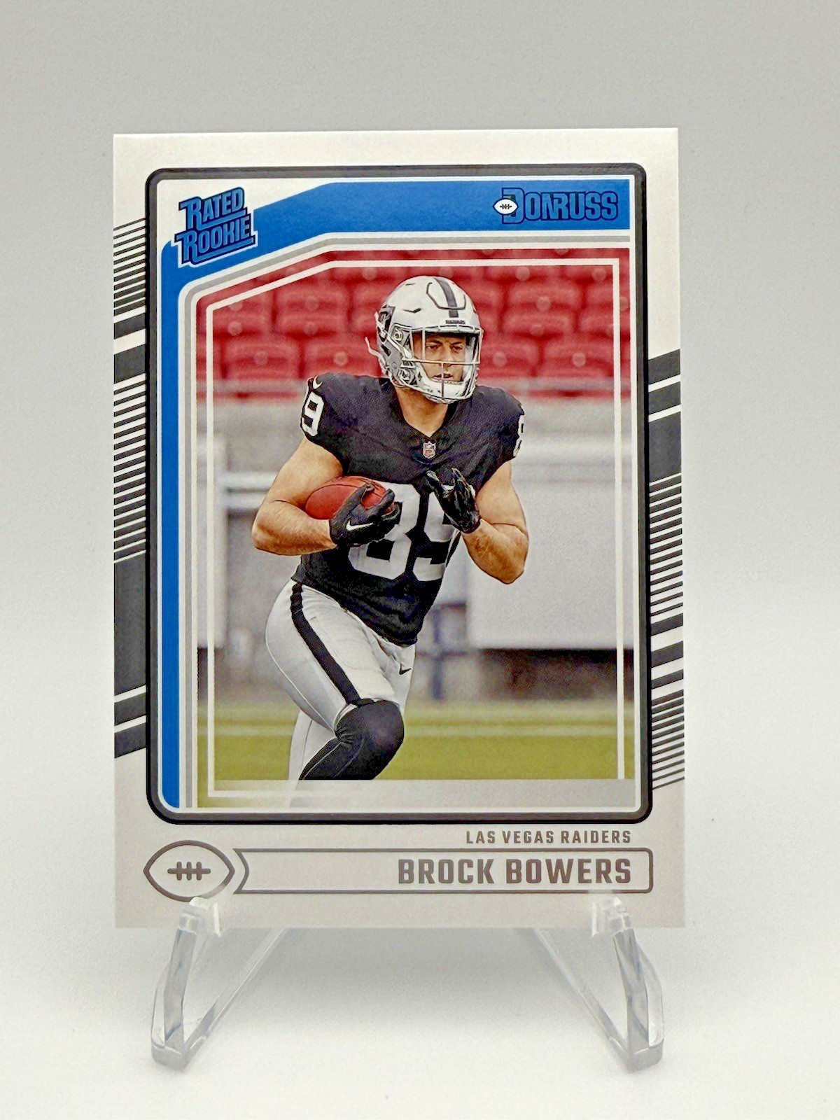 2024 Donruss – Brock Bowers (RC) Rated Rookie #394 ☠️ Raiders