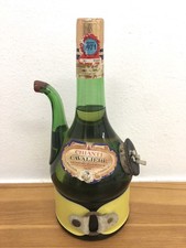 Vintage Chianti Cavaliere Weinflasche Italien 1971er  Dekor Selten