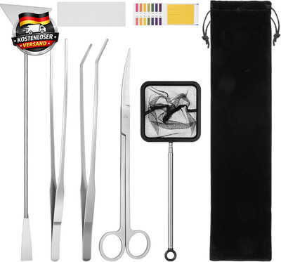 Aquarium Pflegeset 7-in-1 Wasserpflanzen Pflegewerkzeug Zubehör für Fish Tank