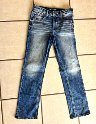 BKE Conner Straight Boys Jeans Blue Denim Size 14 Regular Fit