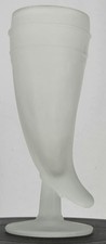 Tiara Indiana Glass Frosted Powder Horn Pilsner Glass — listing 6