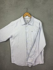 Quiksilver Shirt Mens Large White Linen Long ...