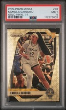 2024 Panini Prizm WNBA #93 Kamilla Cardoso Gold Vinyl Rookie Card RC 1/1 PSA 9