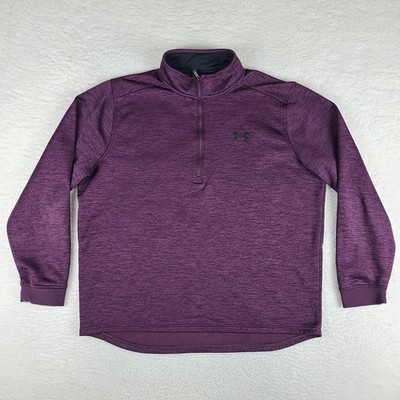 Under Armour Sweater Mens XL Heathered Loose Coldgear Performance Tech Golf