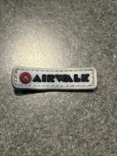 RARE Airwalk Skateboarding Shoes Apparel Logo Badge Sew On Rubber Patch Logo VTG