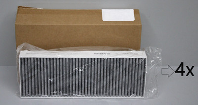 4x Aktivkohlefilter-Set für Bora Basic BAKFS und BIU/BHU/BFIU Dunstabzugshauben