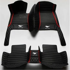 Custom Set For Ford Mustang 1994-2025 Carpets All-Weather Luxury Car Floor Mats