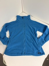 Women's Calvin Klein Performance Tech Size S Fleece Full Zip Sport Jacket Blue