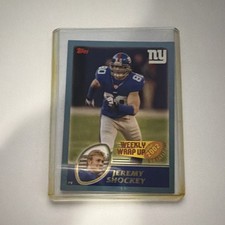 Topps 2003 Weekly Wrap Up Jeremy Shockey New York Giants NFL Card #307 Base Set