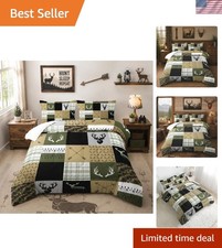 Hunting Camo Comforter Sets Queen Size  Bedding Sets for Kids,Arrows and Deers...