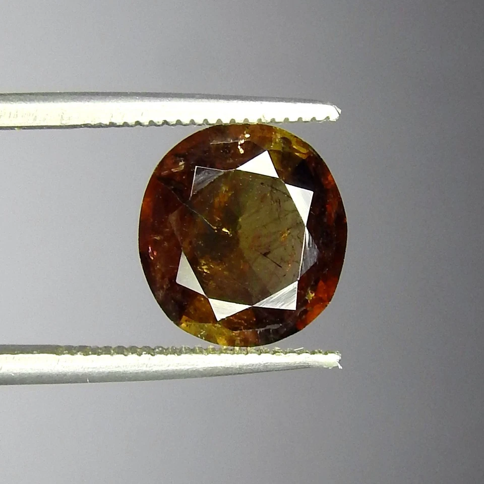 Rare 3.9ct Axinite Vivid Pleochroic Flashes Natural Earth Mined Faceted Oval - Image 2 of 4