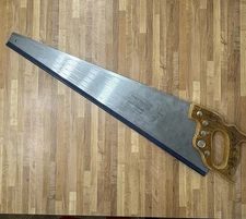 Vintage 70s Craftsman Kromedge Wood Handle Hand Saw 26" 8PT Taper Ground 