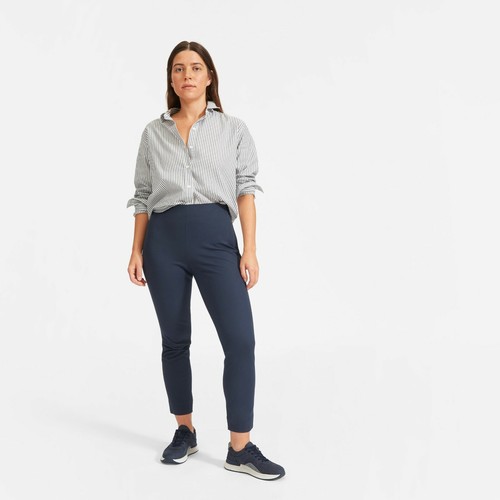 Side-Zip Stretch Cotton Work Pants 