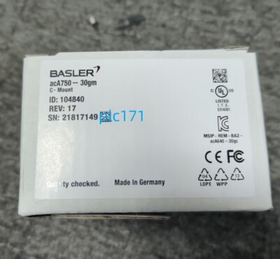 1PCS acA750-30gm industrial camera Brand new Fedex or DHL