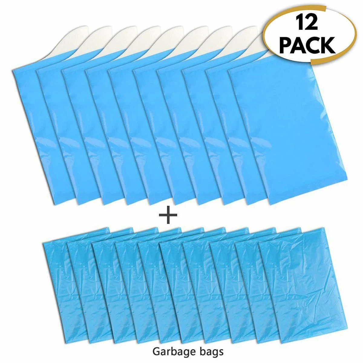 12 Disposable Urinal Wee Pee Urine Bags Camping Travel Driving Emergency Outdoor