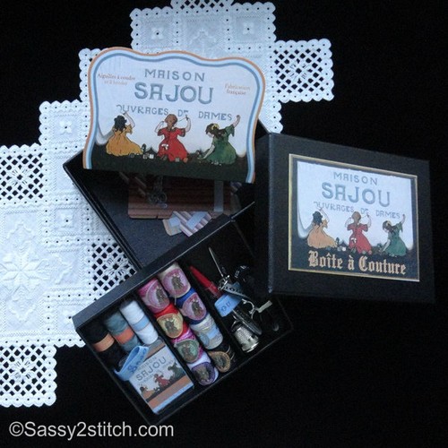 Deluxe French Sajou Sewing Kit - Needlework, Cross Stitch, Embroidery - Picture 3 of 3