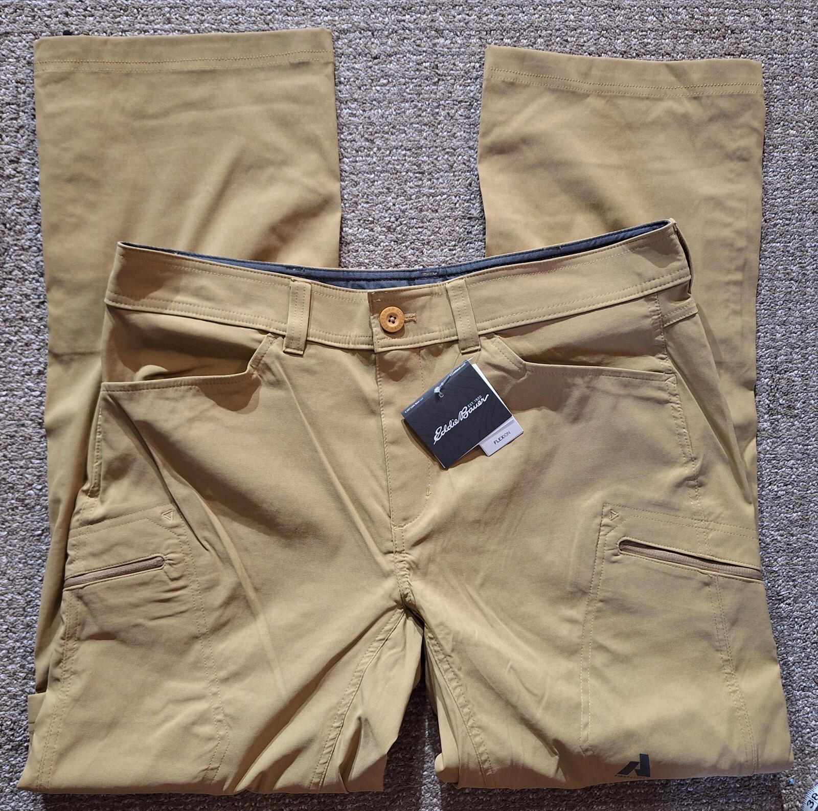 Eddie Bauer Pants Mens 36x32 Khaki First Ascent Guide Pro Convertible