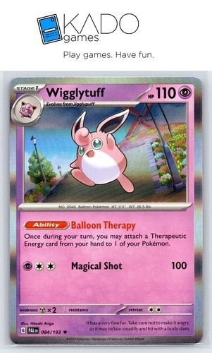 Wigglytuff 084/193 Reverse Holo - ITA - Near Mint - Scarlatto e Violet