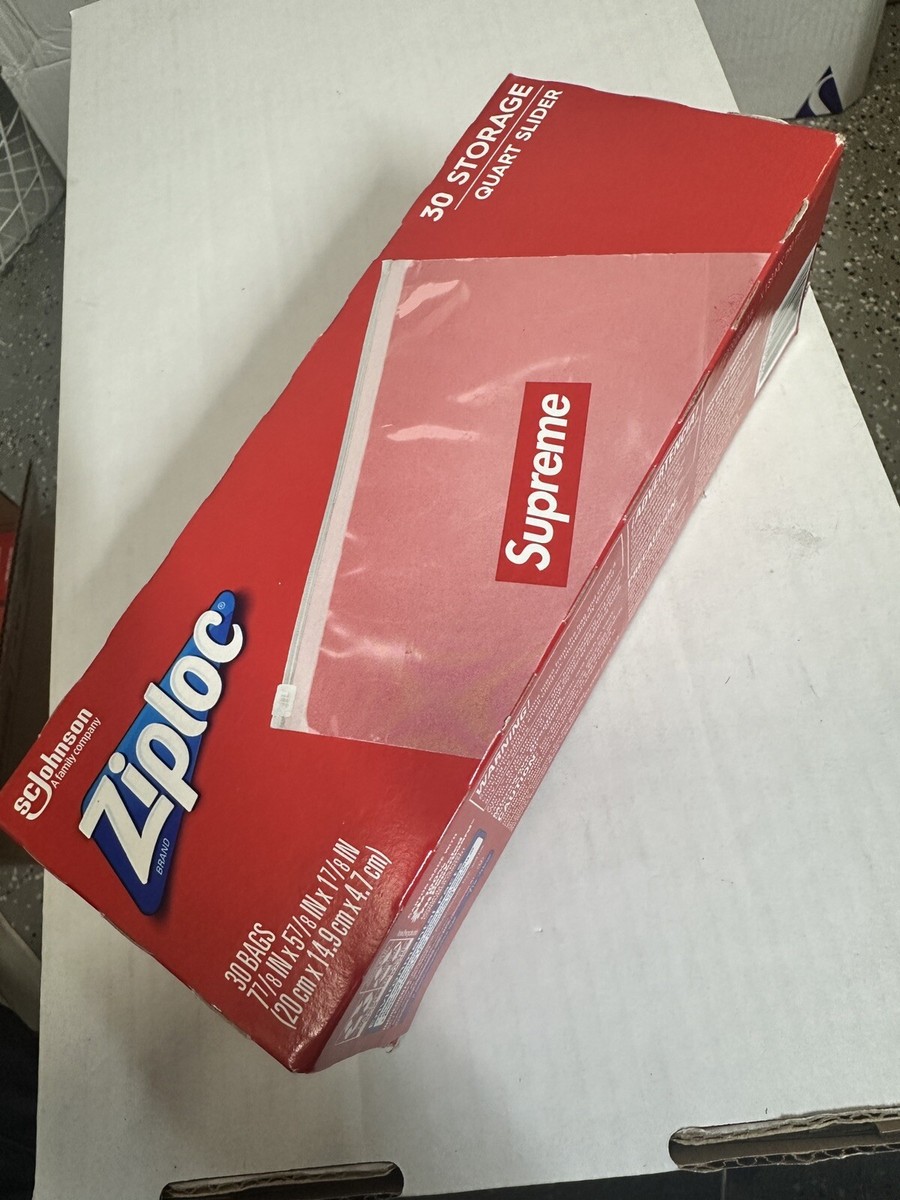 Supreme Ziploc Bags Box of 30 ジップロック Supreme Ziploc Bags / Zip Lock Bags (Box of 30 bags) / SS20