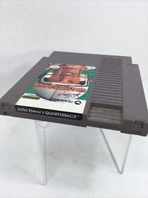 Nintendo NES John Elway's Quarterback Video Game Cleaned Tested 1989 Cartridge