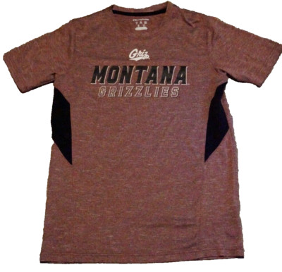 Montana Grizzlies NCAA Mens Medium Maroon Graphic T-Shirt Champion Elite