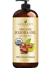 Handcraft Blends Organic Jojoba Oil 100 Pure Natural Skin Face Hair Anti-Aging