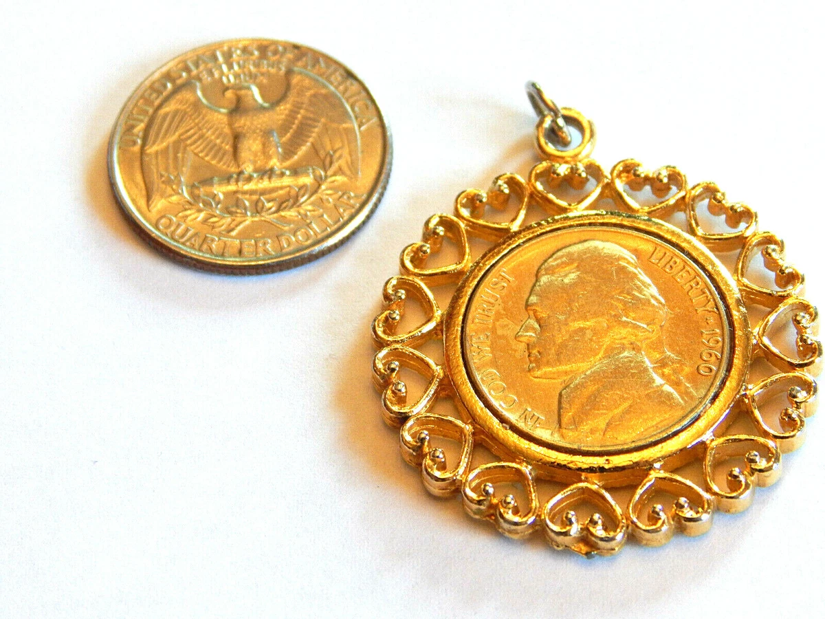 1960 cheap coin necklace