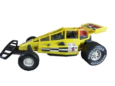 Vtg AMERICAN PLASTIC TOYS INC USA Goodyear Race Car Dirt Demon STP Goodyear