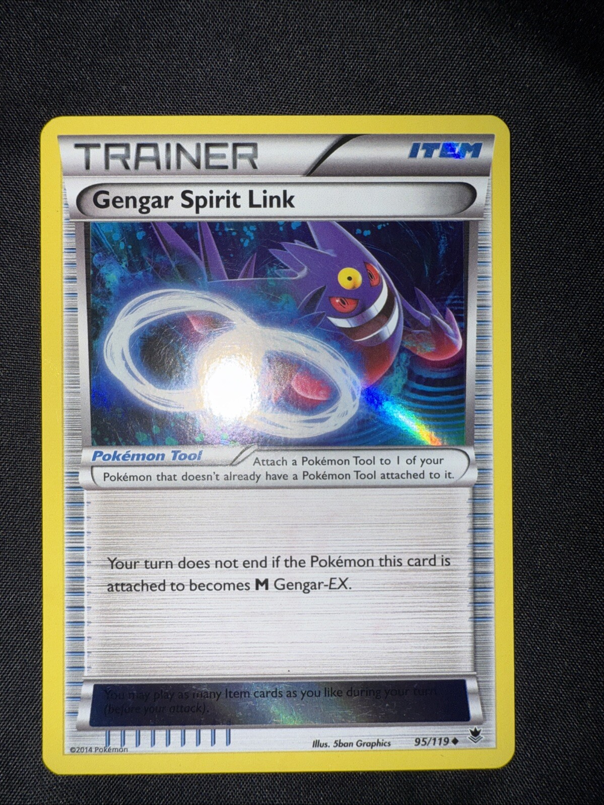 Gengar Spirit Link 95/119 Holo Promo Phantom Forces Pokemon Card NEAR MINT