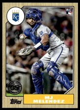 2022 TOPPS 1987 RETRO 35 TH MJ Melendez Auto Kansas City Royals #RA-MJM R9