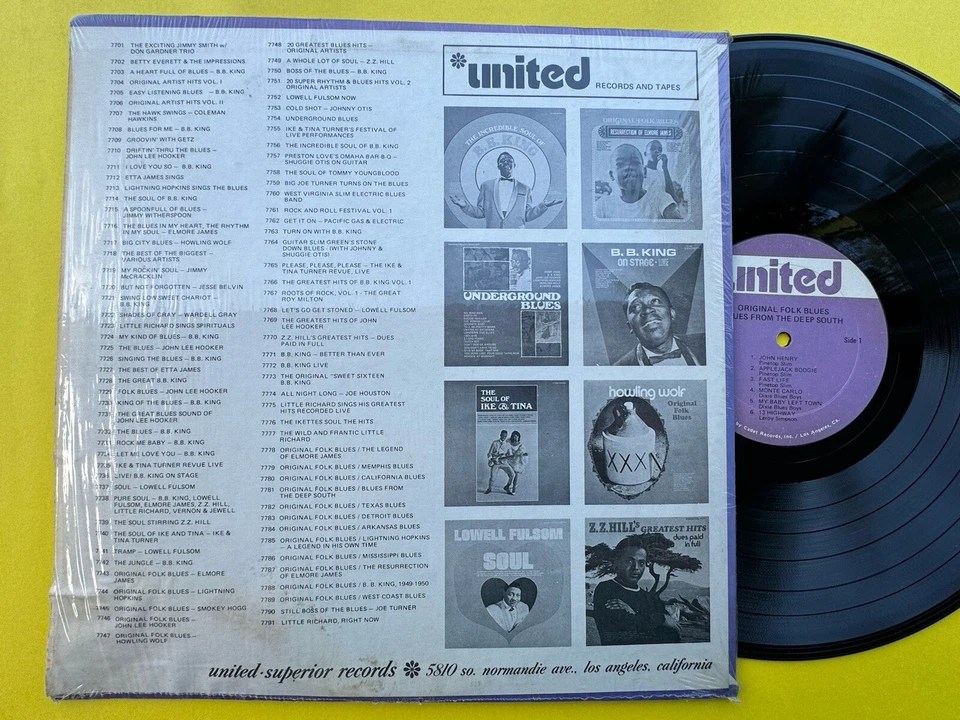 Original Folk Blues - Blues From The Deep South LP VINYL. NM Wax - Image 2 of 4